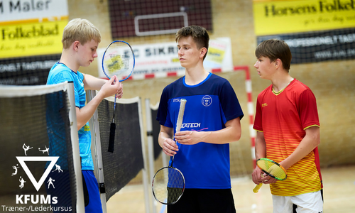 KFUMs Træner og lederkursus, badminton, på Hellebjerg Idrætsefterskole